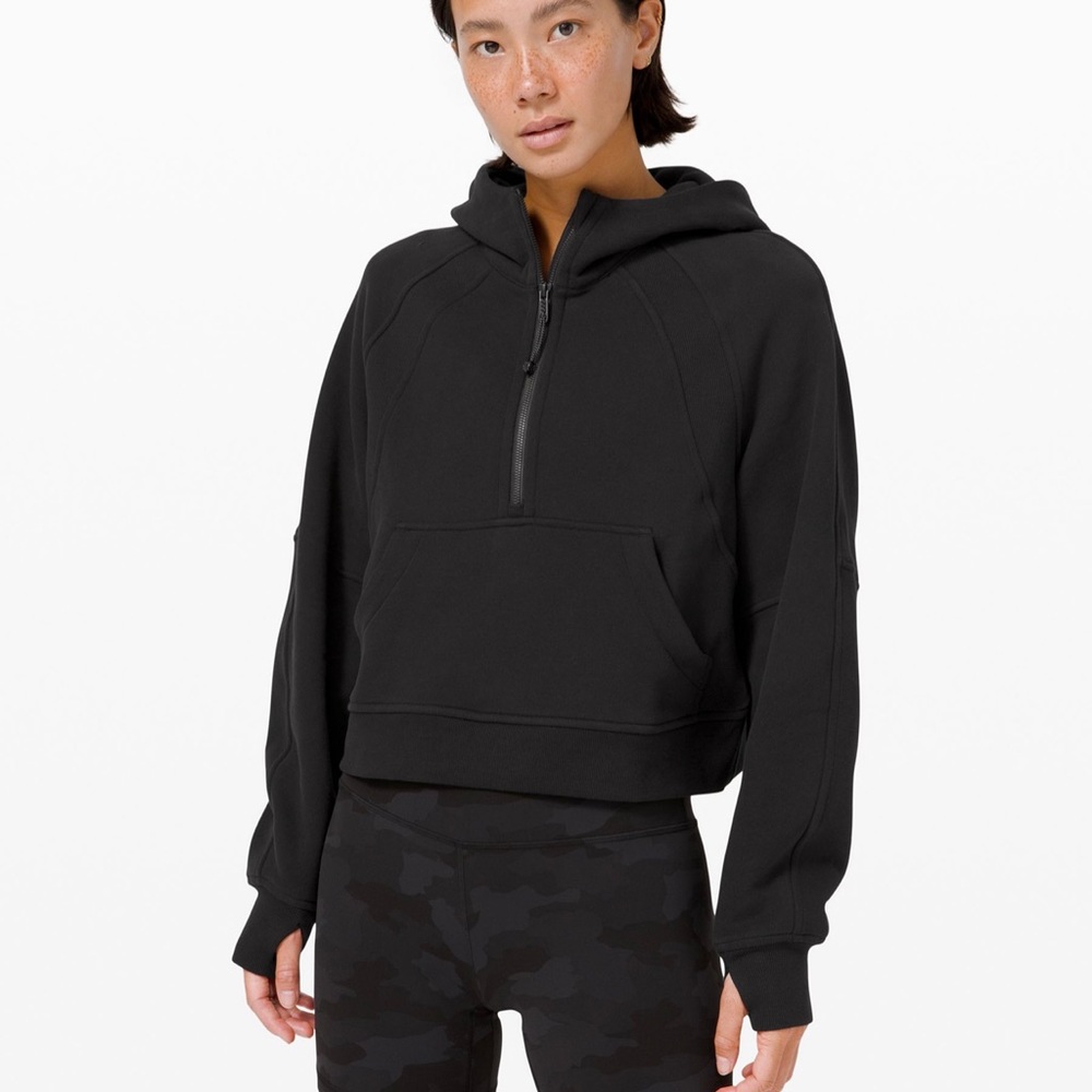 Lululemon Scuba Half Zip Hoodie XS/S Black - Picture 1 of 1